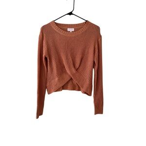 Pink Lily Rust Sweater